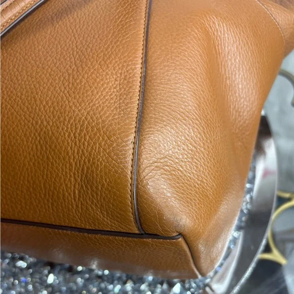 Coach Ava Tote Saddle Brown pebbled leather EUC - Picture 13 of 15